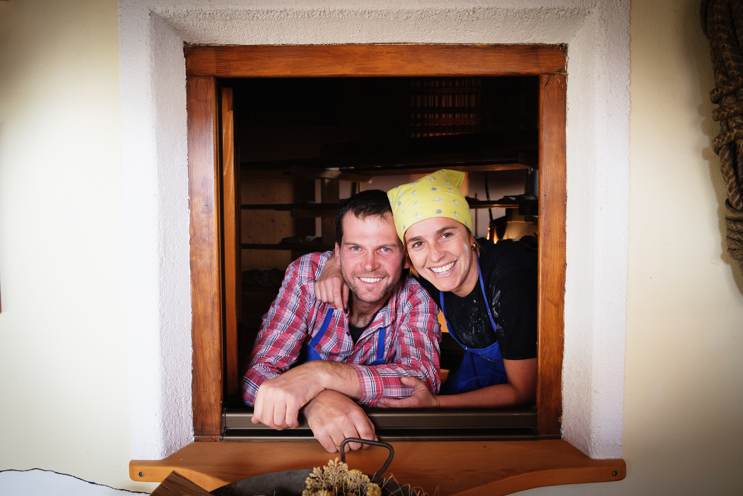 Erika und Florian Obrist vom Thalhofer Hof in Latzfons